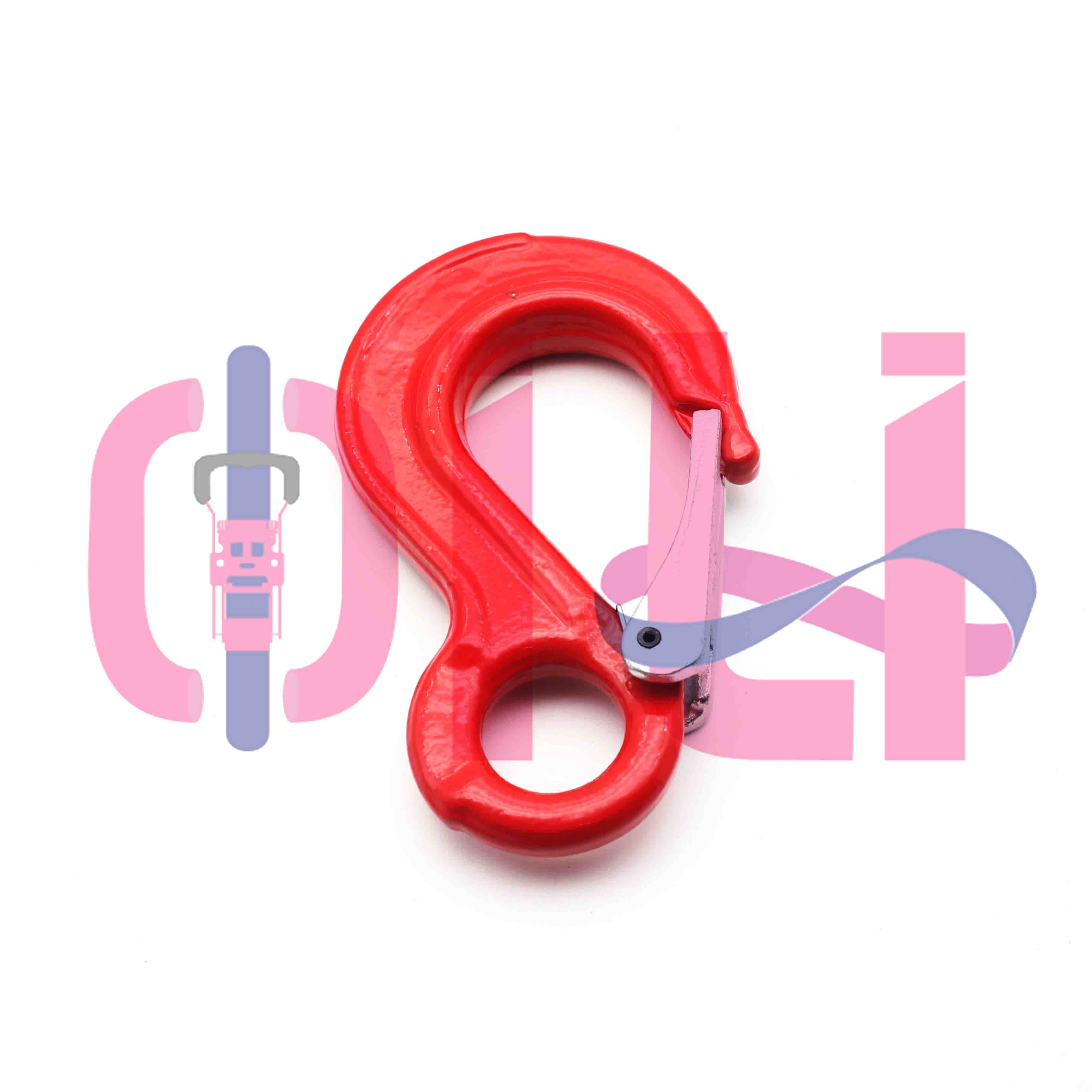 G80 سایڈست کلیویس ہک چین سلنگ لفٹنگ چین سلنگ